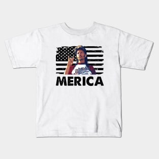 Distressed American Flag Merica Legend Kids T-Shirt